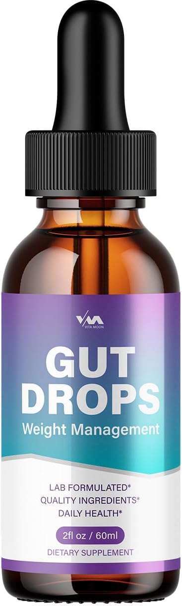 2 Pack Gut Drops Healthy Vitamin Support Supplement - Advanced Formula, Gutdrops 24 Hour Liquid, Energy and Extra Strength Reviews, 2 Month Supply