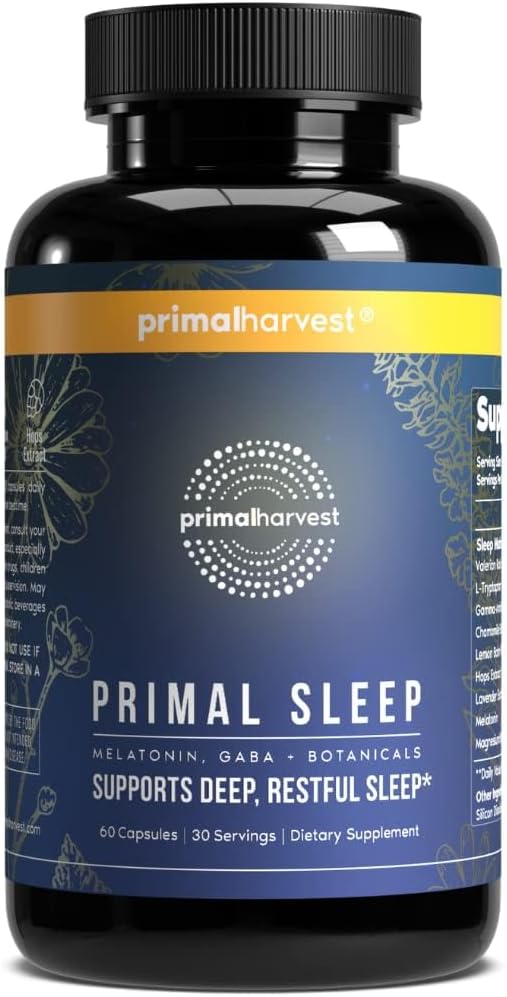 Primal Harvest Primal Sleep Nighttime Formula - 60 Capsules
