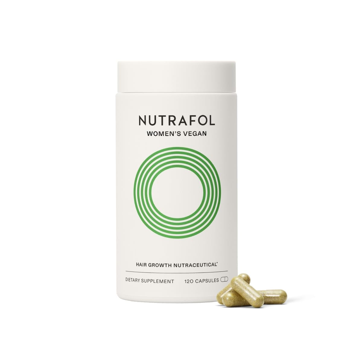 Nutrafol  Women'S Hair Growth Supplements, for Women 18-44 Years Old, Clinically Tested for Visibly Thicker, Stronger Hair, 100% Vegan Ingredients, Dermatologist Recommended - 1 Month Supply