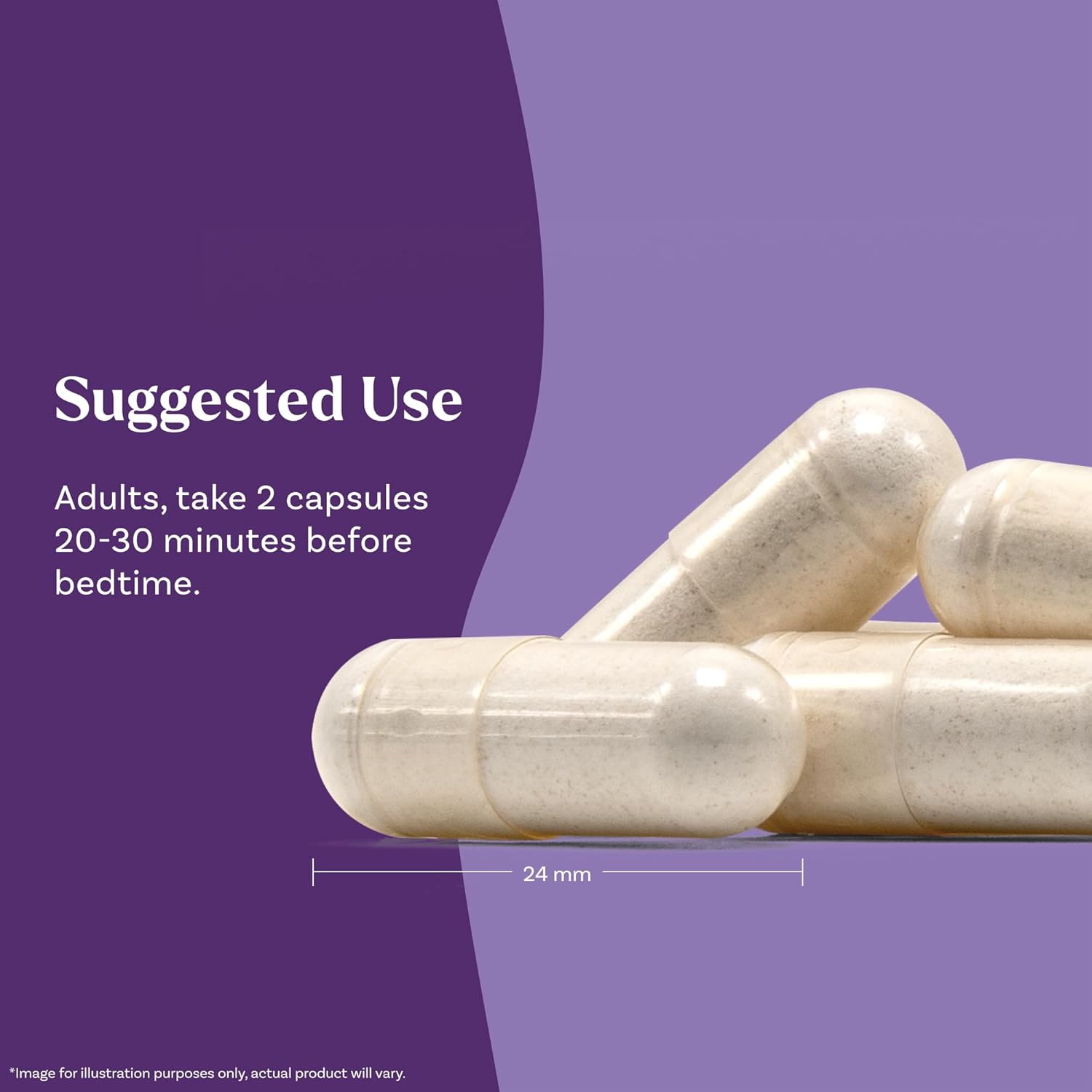 Sleep & Restore Capsules with 100mg Magnesium Glycinate and GABA for Optimal Restorative Sleep, Melatonin-Free, 30-Day Supply