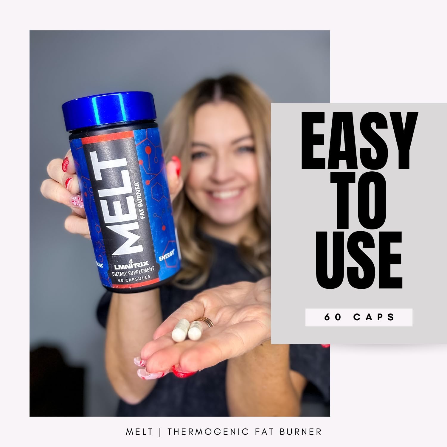 LMNITRIX MELT EXT - Thermogenic Formula with L-Carnitine & Garcinia - 60 Capsules