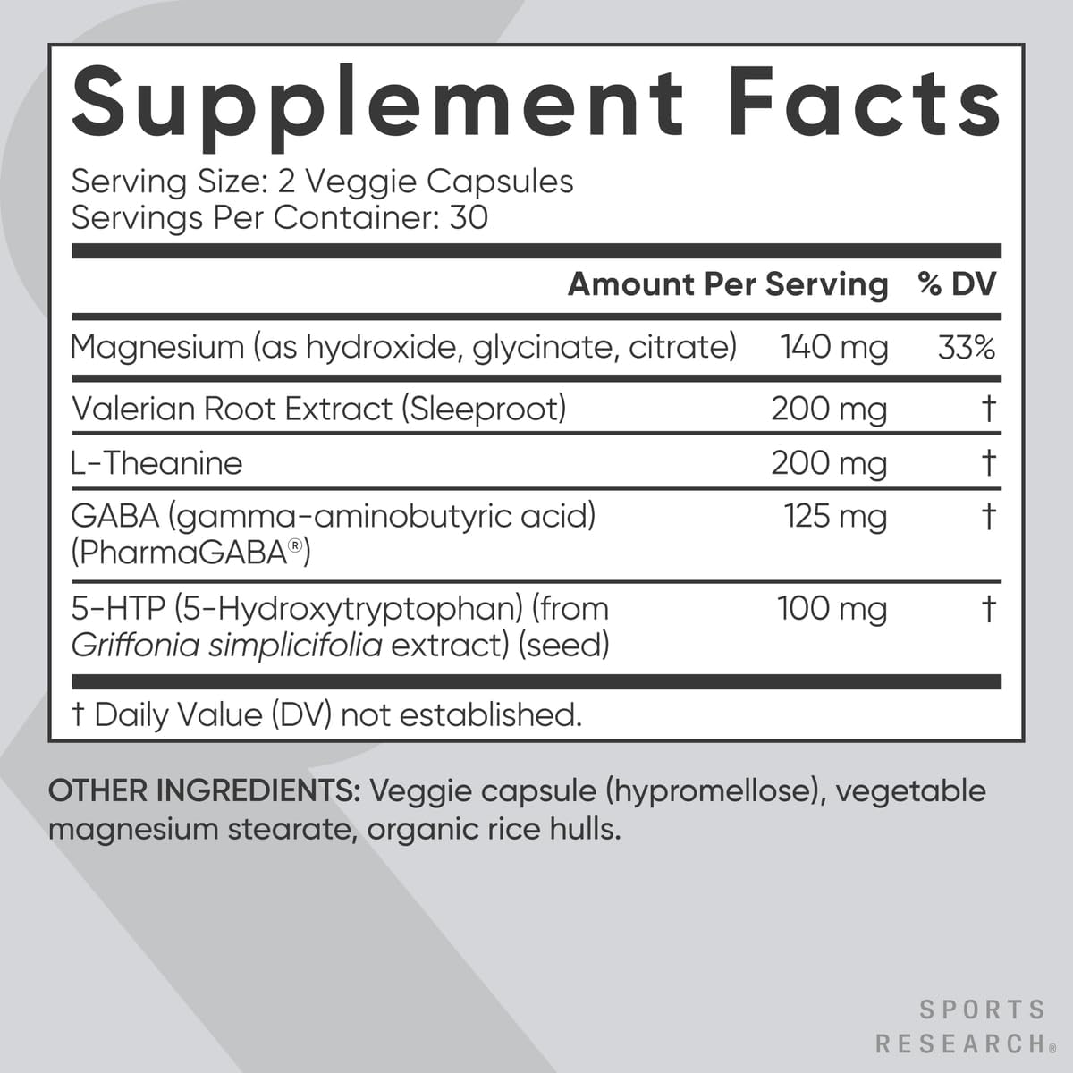 Sleep Complex - Melatonin-Free Herbal & Magnesium Blend - 30 Servings