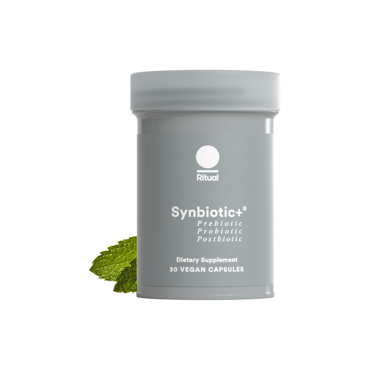 Ritual Synbiotic+ Probiotic, Prebiotic, Postbiotic, 3-In-1 Supplement for Gut Health and Digestive Support, Regularity, Bloat, Immune, Vegan Delayed-Released Daily Capsule, Women and Men, 30 Day