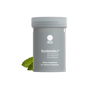 Ritual Synbiotic+ Probiotic, Prebiotic, Postbiotic, 3-In-1 Supplement for Gut Health and Digestive Support, Regularity, Bloat, Immune, Vegan Delayed-Released Daily Capsule, Women and Men, 30 Day