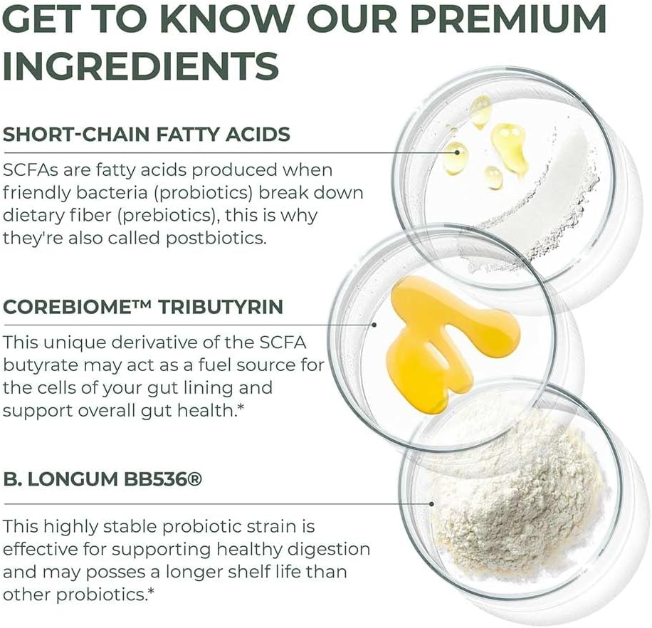 Primal Harvest  Restore for Gut Health, Primal Gut Restore W/Postbiotics, Prebiotics and Probiotics for Women and Men, 60 CT - Digestion, Colon Cleanse, Immunity Support - Helps Leaky Gut Repair