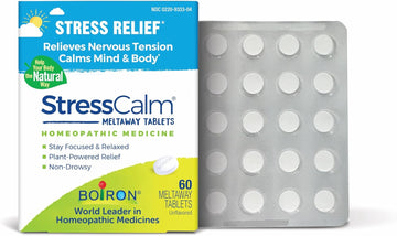 Stresscalm Tablets for Relief of Stress, Anxiousness, Nervousness, Irritability, and Fatigue - 60 Count