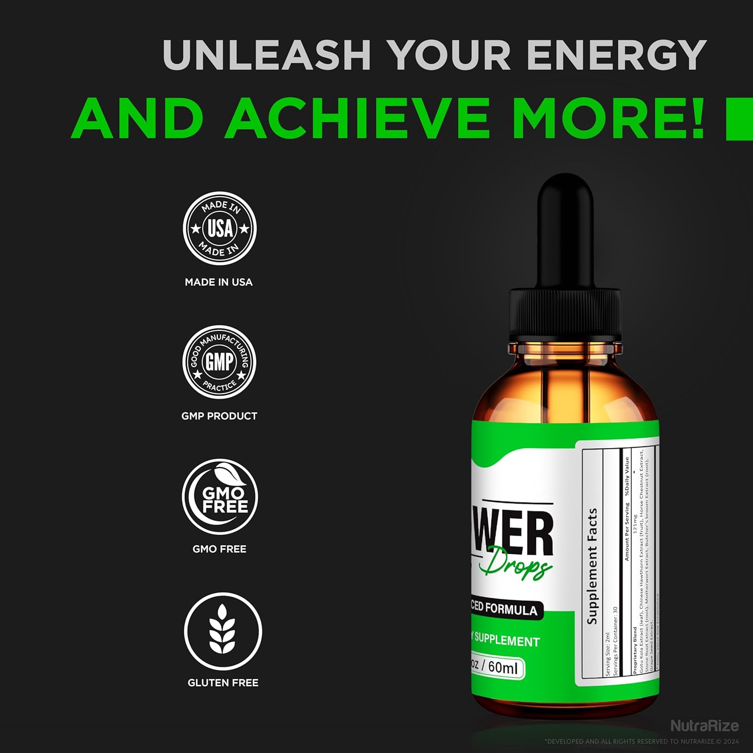 Power Drops, Official Power Drops, All-Natural Liquid Formula to Support Stamina, Energy and Overall Well-Being, Premium Powerdrops Gotas Review (30 Servings)