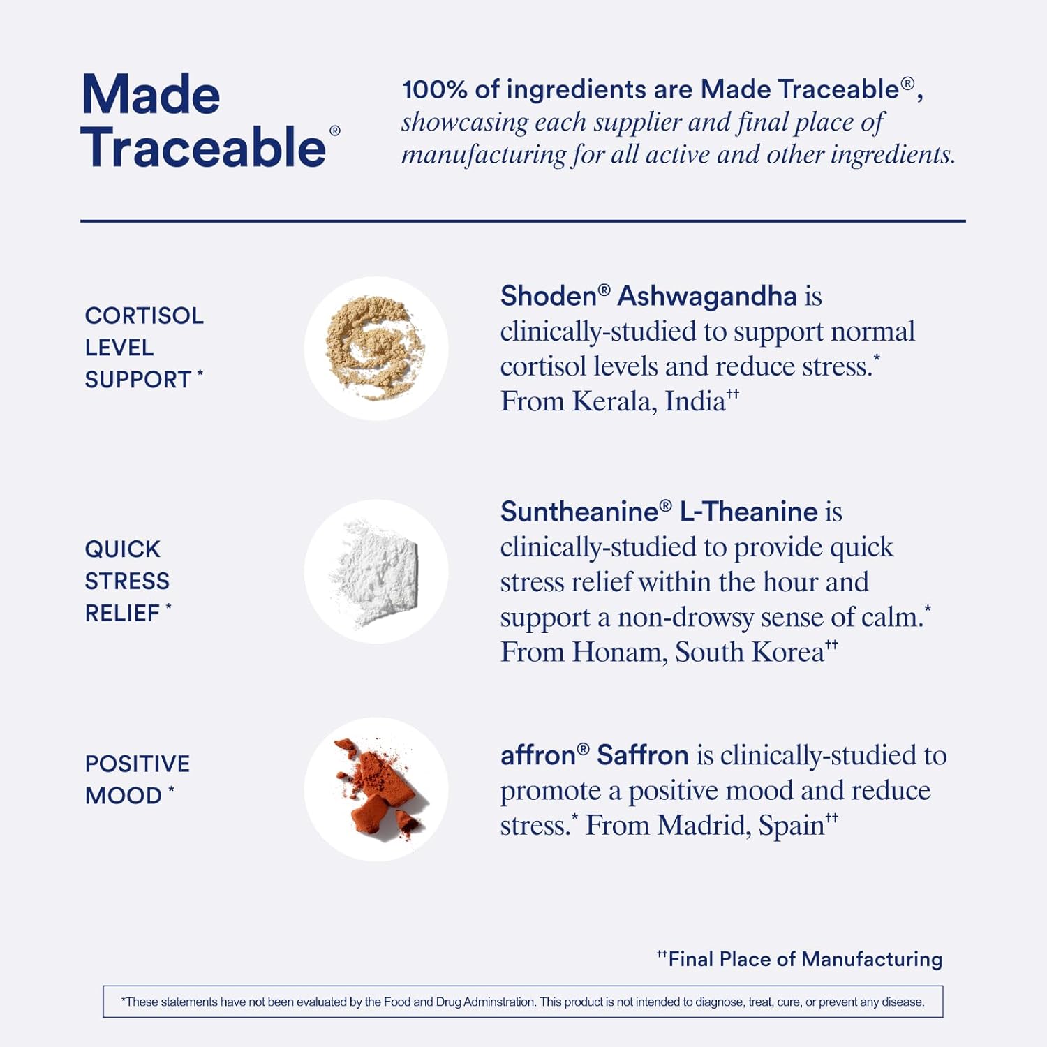 Stress Relief Supplement Bioseries with 8-Hour Release to Support Natural Cortisol Response and Promote Calm (Shoden® Ashwagandha, Suntheanine® L-Theanine, and Saffron as Affron®*) 30 Day