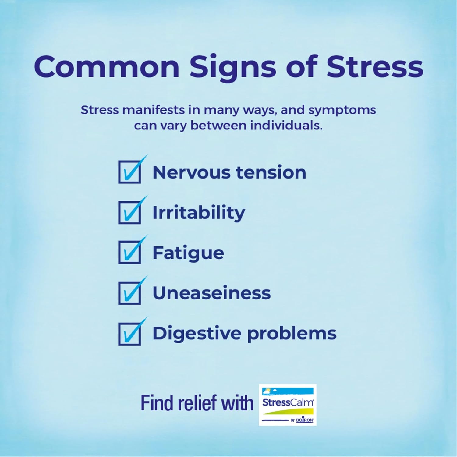 Stresscalm Tablets for Relief of Stress, Anxiousness, Nervousness, Irritability, and Fatigue - 60 Count