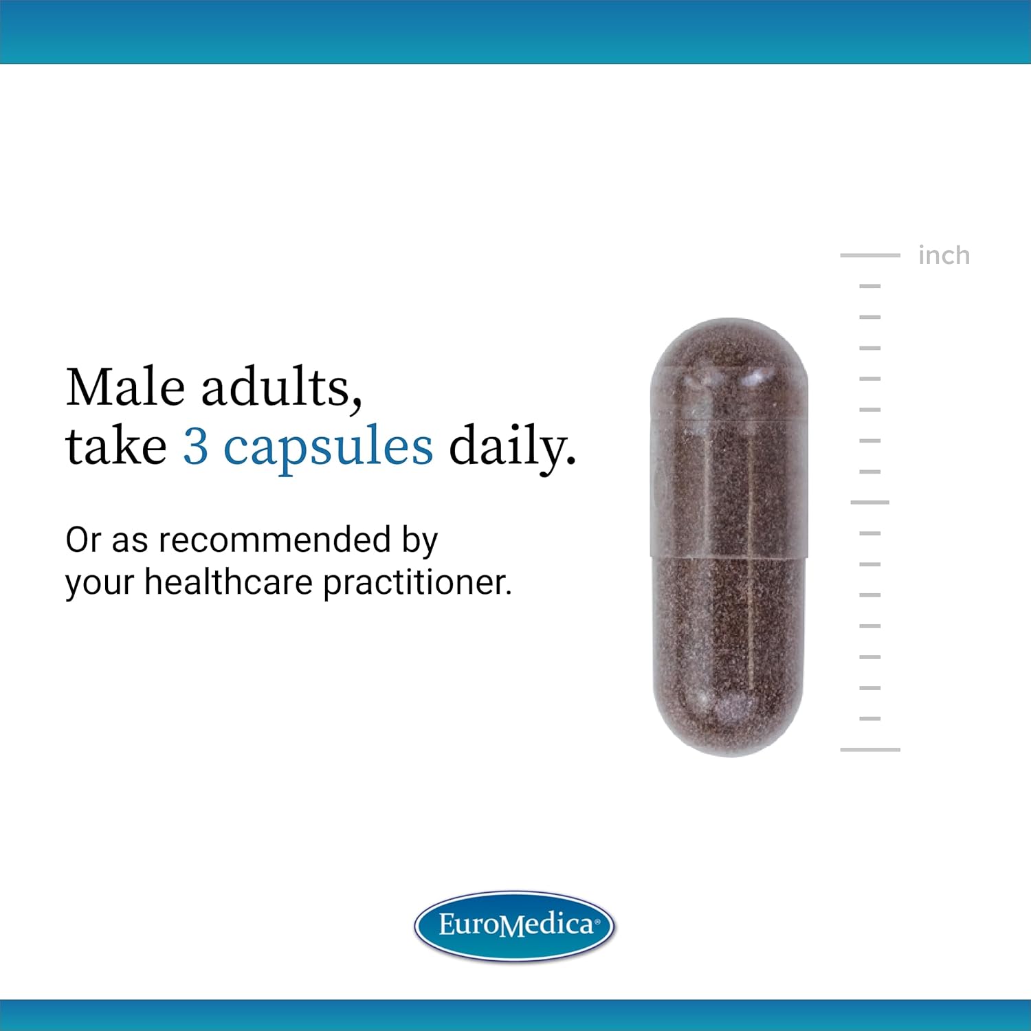 Euromedica  Male Sexual Health - Dietary Supplement to Support Healthy Blood Flow & Circulation - Herbal Supplement with Korean Red Ginseng - Supplement for Men to Aid Healthy Energy - 48 Capsules