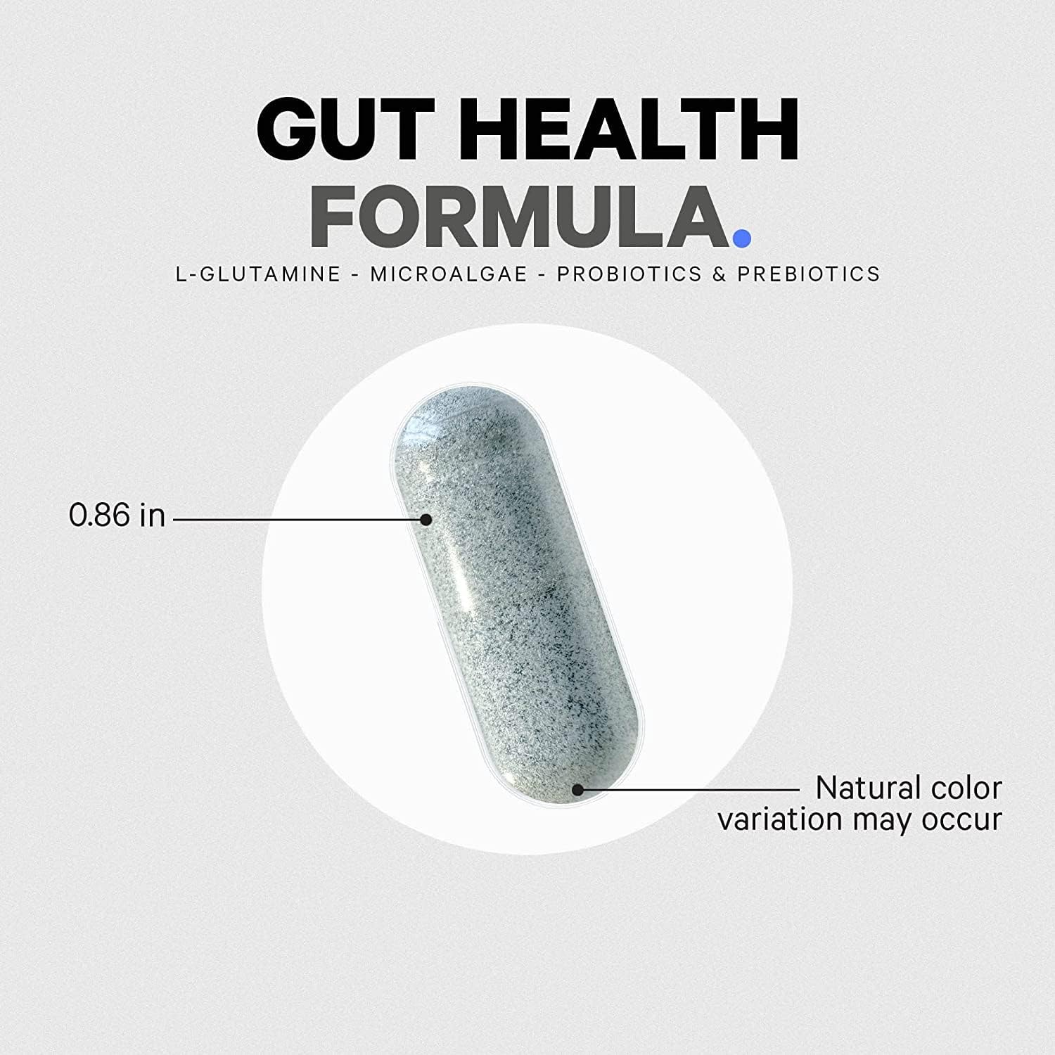 Codeage Gut Health Supplements Vegan Formula - L Glutamine, Zinc, Turkey Tail Mushroom Powder, Tonic Mushroom, Maitake, Micro Algae, Mineral, Licorice Root DGL - Probiotics, Prebiotics - 180 Capsules
