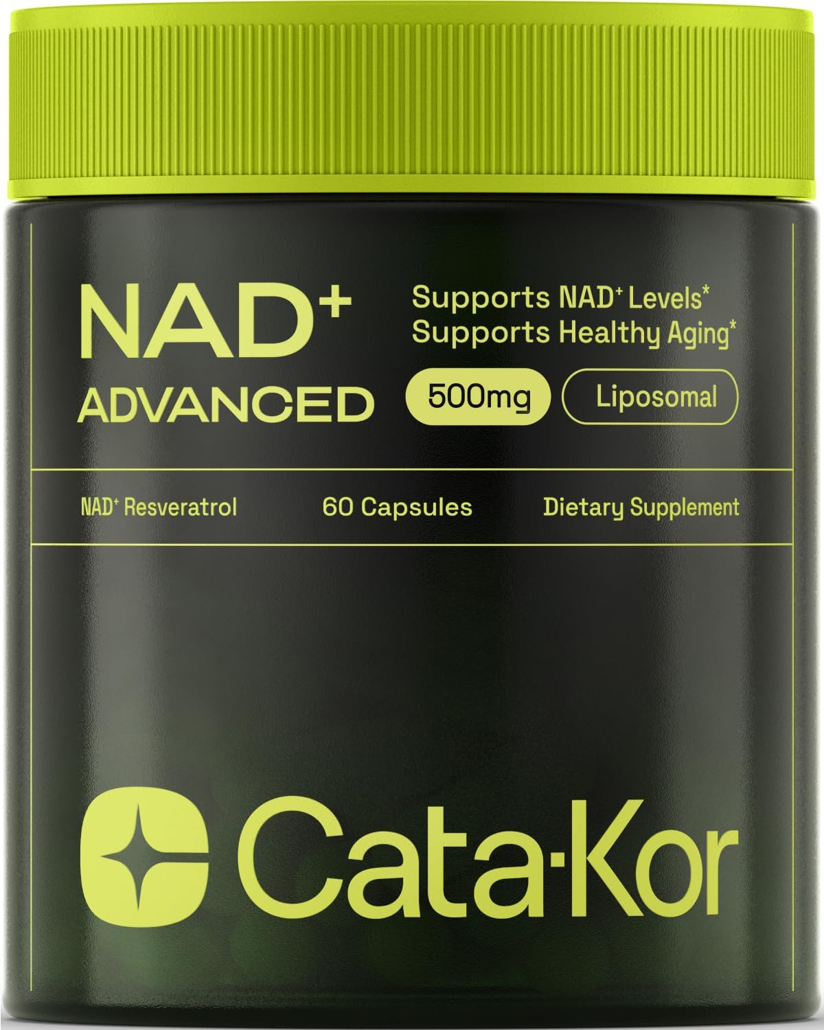 NMNH Supplement Alternative - Liposomal NAD with Resveratrol - High Purity NAD Supplement for Anti-Aging, Energy, Focus - 60 Capsules