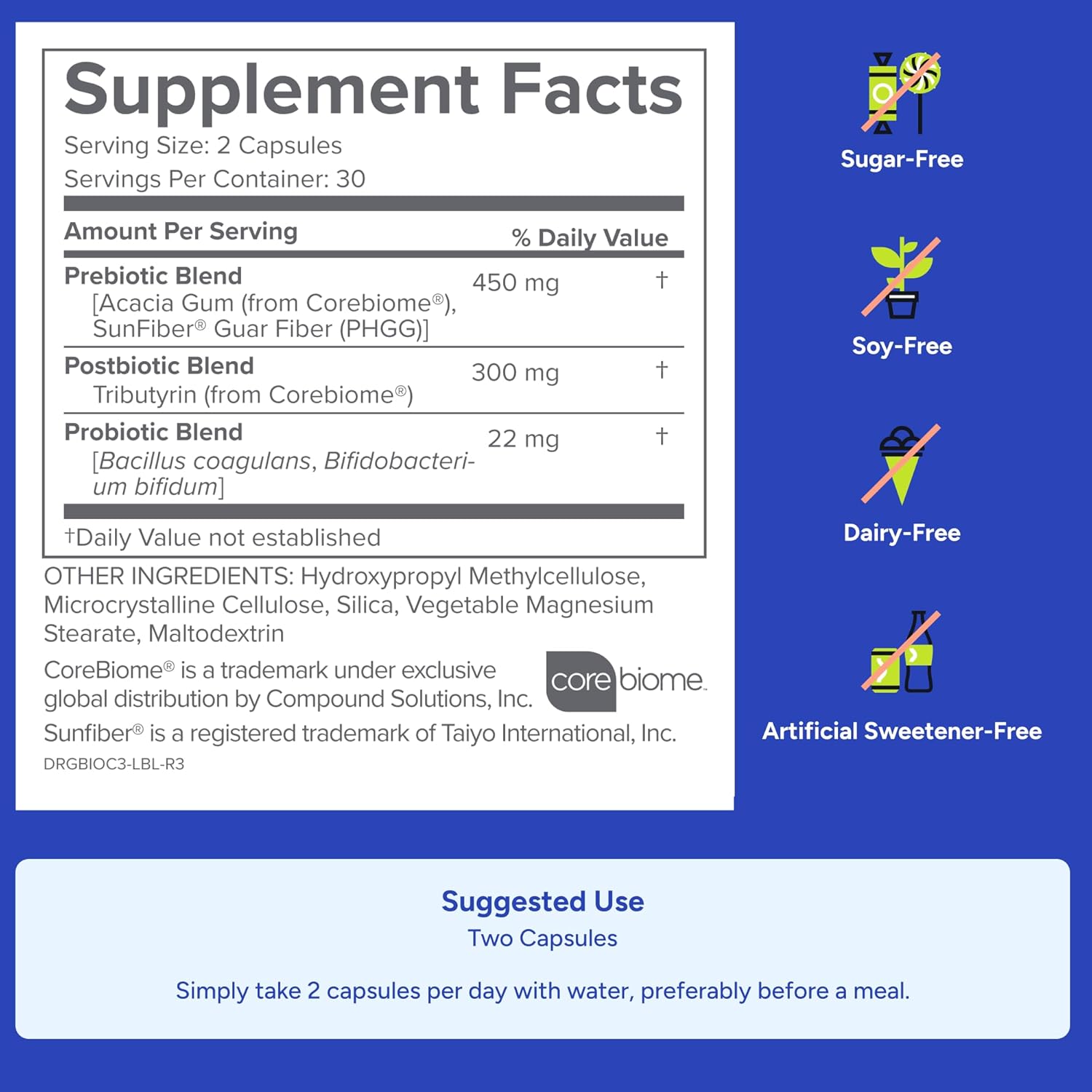 Gundry Bio Complete 3, 3-In-1 Probiotics for Gut Health, Probiotic Supplements for Digestion, Supplement Supporting Bloating, Gas, Food Cravings, Energy Levels, Skin, and Focus, 30 Day Supply