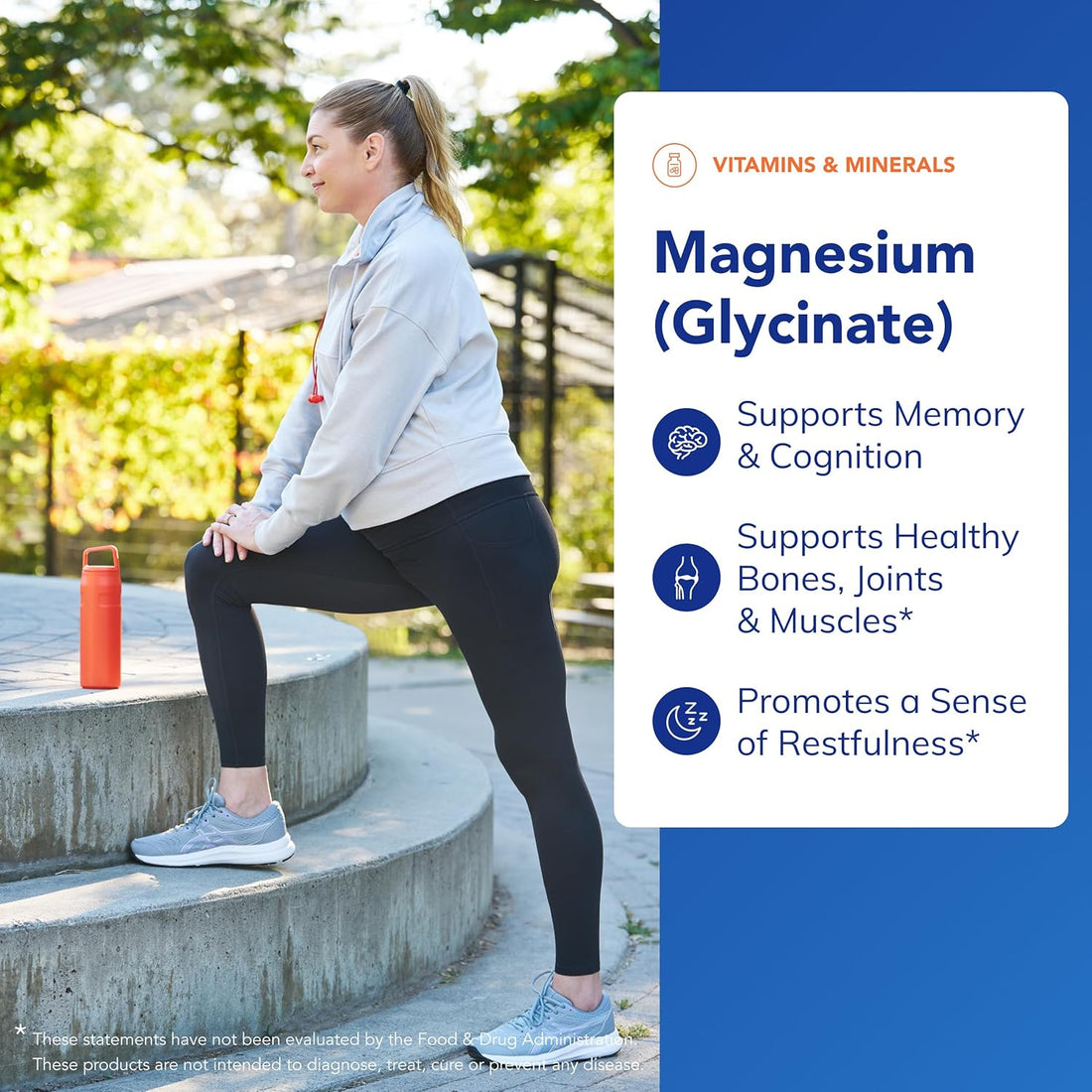 Magnesium (Glycinate) - Supplement to Support Stress Relief, Sleep, Heart Health, Nerves, Muscles, and Metabolism* - with Magnesium Glycinate - 90 Capsules