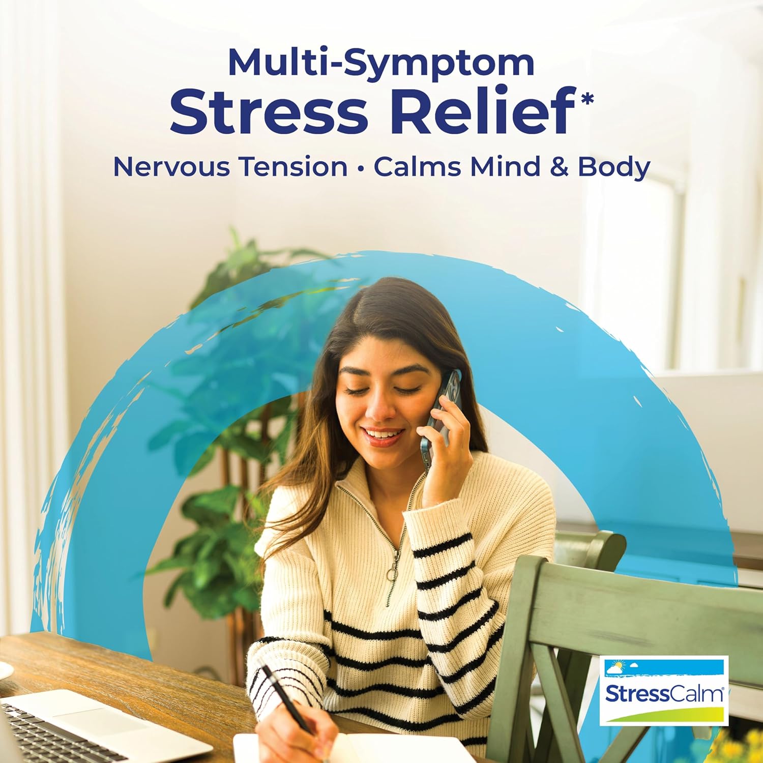 Stresscalm Tablets for Relief of Stress, Anxiousness, Nervousness, Irritability, and Fatigue - 60 Count