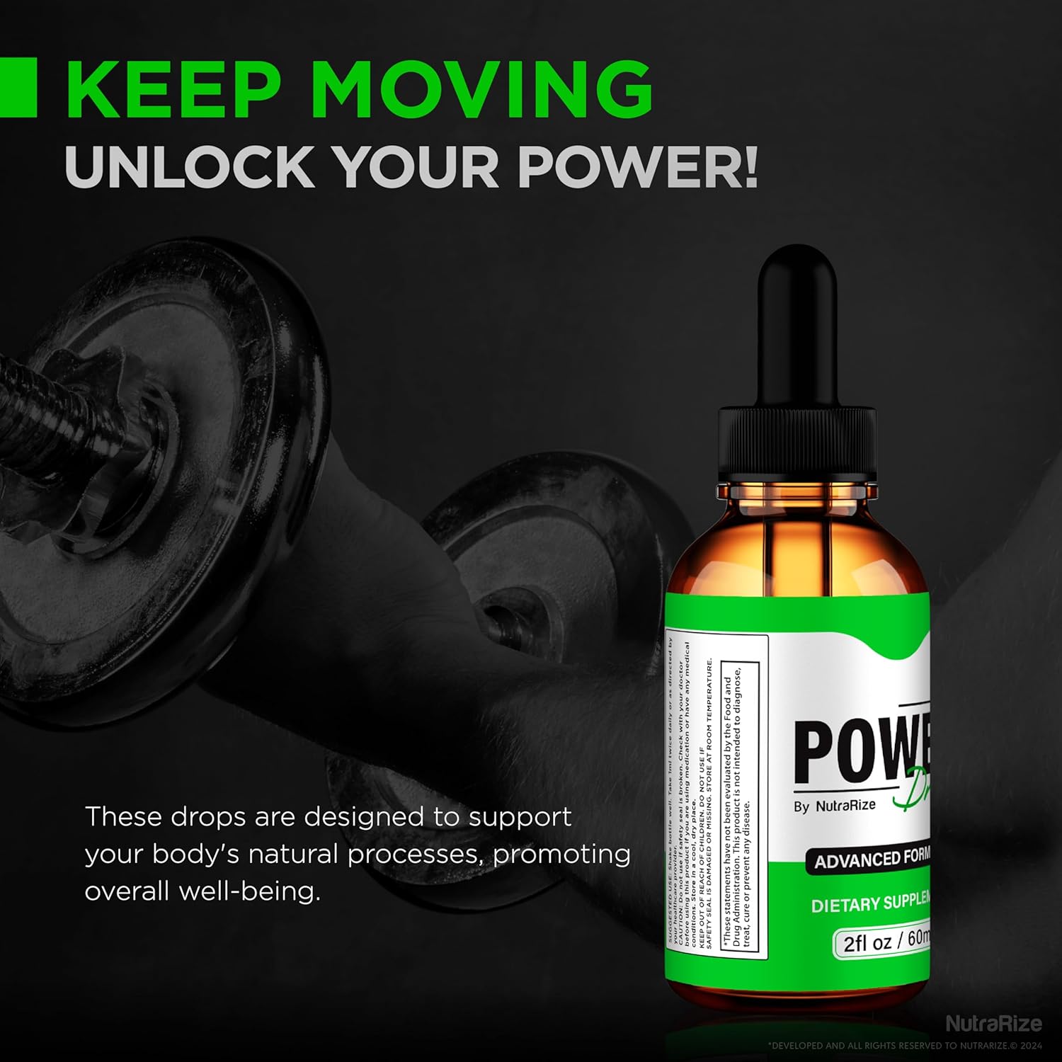 Power Drops, Official Power Drops, All-Natural Liquid Formula to Support Stamina, Energy and Overall Well-Being, Premium Powerdrops Gotas Review (30 Servings)