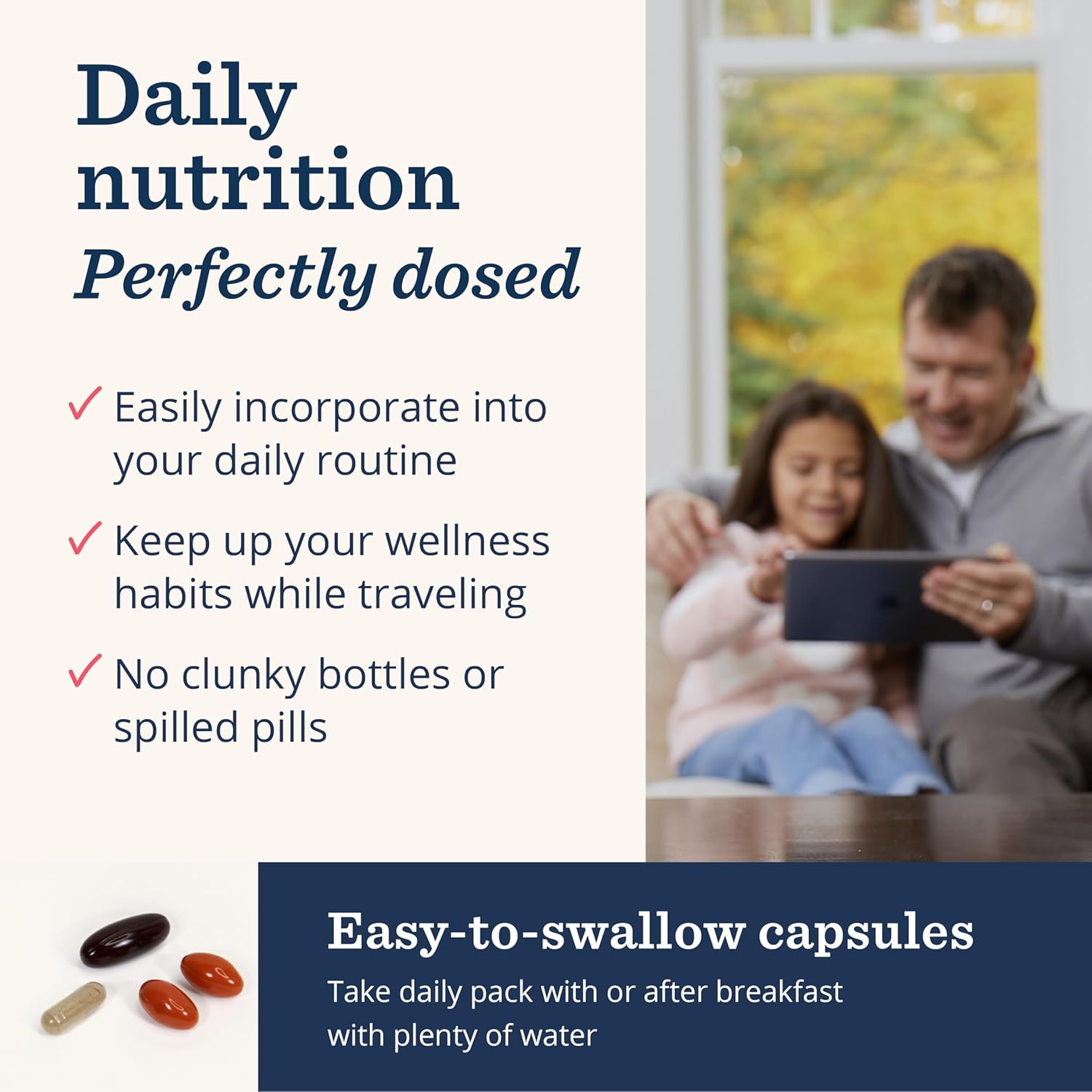 Persona  Nutrition Sharp Mind Vitamin Pack for Mental Clarity & Focus (28 Pack) – Includes Ginkgo Biloba, Omega 3 with Turmeric & Brain Support Blend