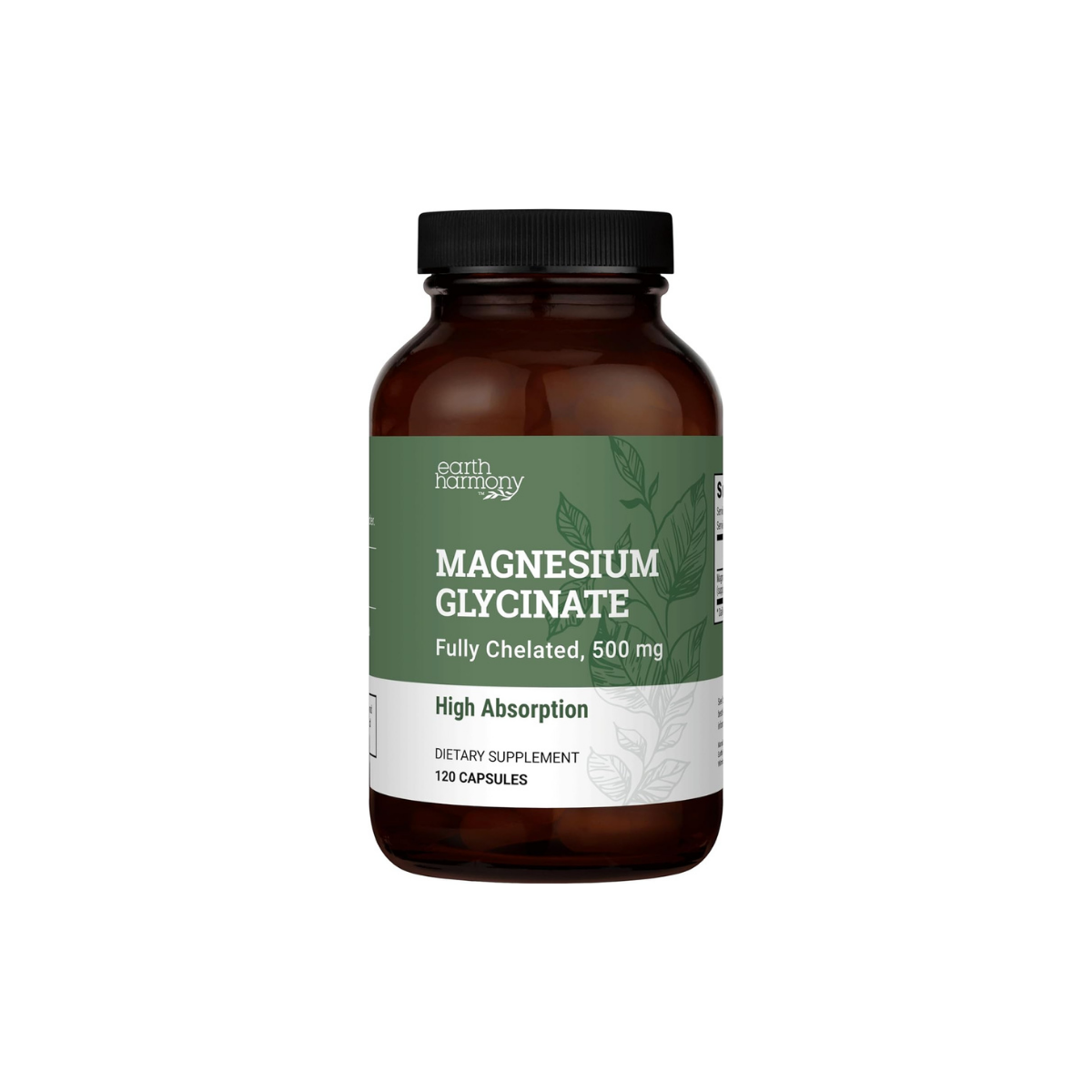 Pure Magnesium Glycinate 500Mg - Chelated Magnesium Supplement, High Absorption Capsules for Sleep, Glicinato De Magnesio with Organic MCT Powder (120 Capsules)