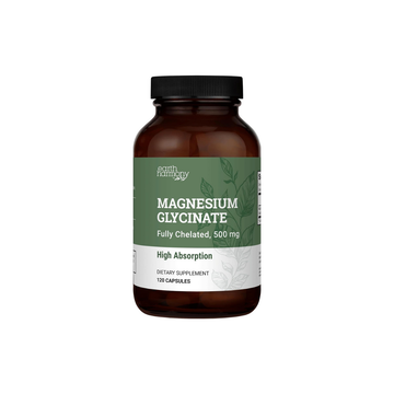 Pure Magnesium Glycinate 500Mg - Chelated Magnesium Supplement, High Absorption Capsules for Sleep, Glicinato De Magnesio with Organic MCT Powder (120 Capsules)
