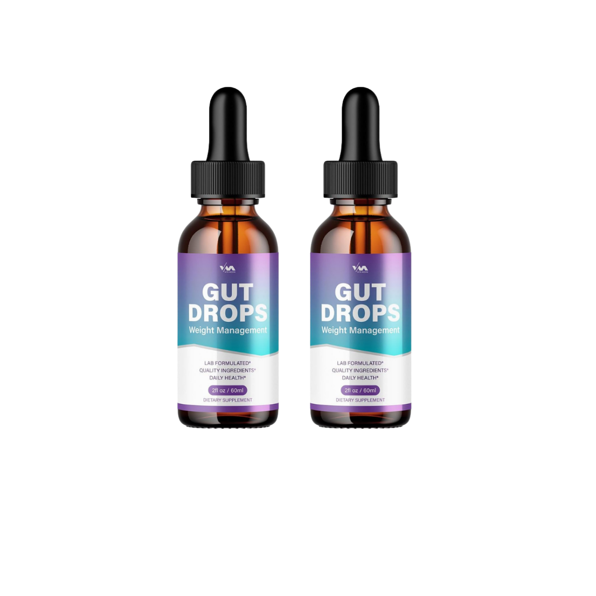 2 Pack Gut Drops Healthy Vitamin Support Supplement - Advanced Formula, Gutdrops 24 Hour Liquid, Energy and Extra Strength Reviews, 2 Month Supply