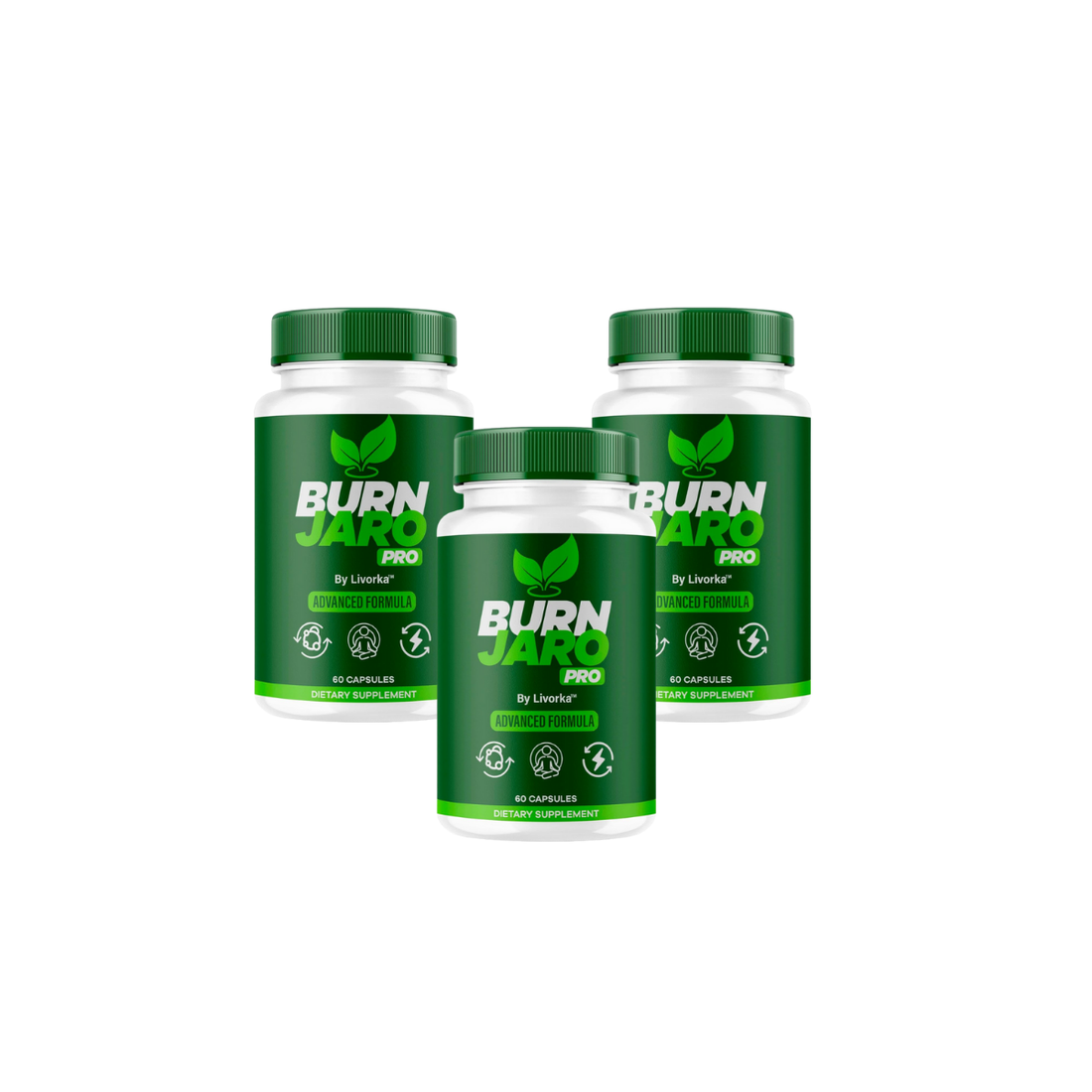 Burn Jaro Pro Supplement with Pink Salt - 3 Pack (180 Capsules Total)
