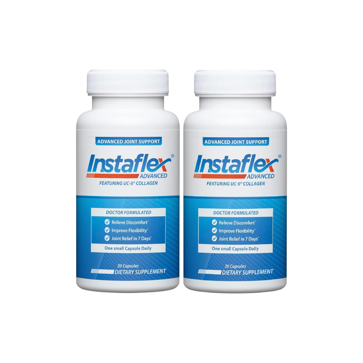 Instaflex Advanced Joint Support Nutritional Supplement Capsule with Doctor Formulated Joint Relief Supplement, Featuring UC-II Collagen & 5 Other Joint Discomfort Fighting Ingredients, 60 Ct