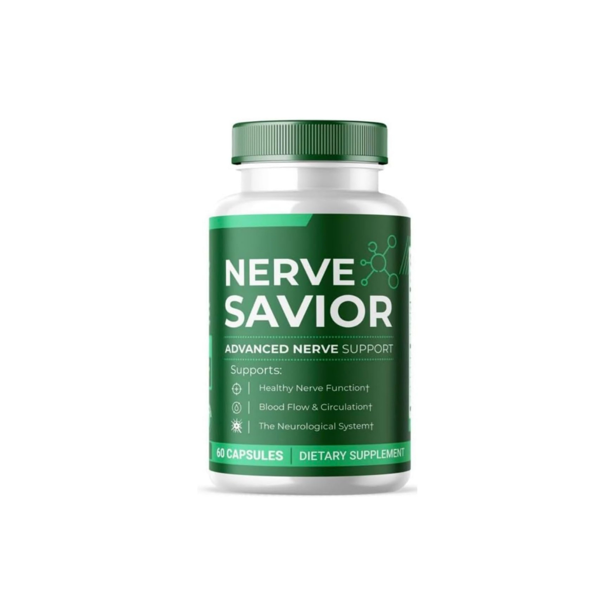 Nerve Savior 60 Count, Advanced Formula Nerve Support- 1 Pack