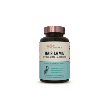 Live Conscious Revitalizing Blend Hair Growth Vitamins for Women to Support Health of Hair - Supplements W/Biotin, Collagen & Saw Palmetto for Thick, Full Hair - 60 Caps