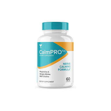 CALMPRO5, Natural Nerve Calm Aid Supplement | 2025 Upgraded Calmpro 5 | Original Formula Calm Pro 5 | Calmpro Five | Nerve Calming Formula Capsules Calmpro Reviews (60 Capsules ) 1 Month Supply