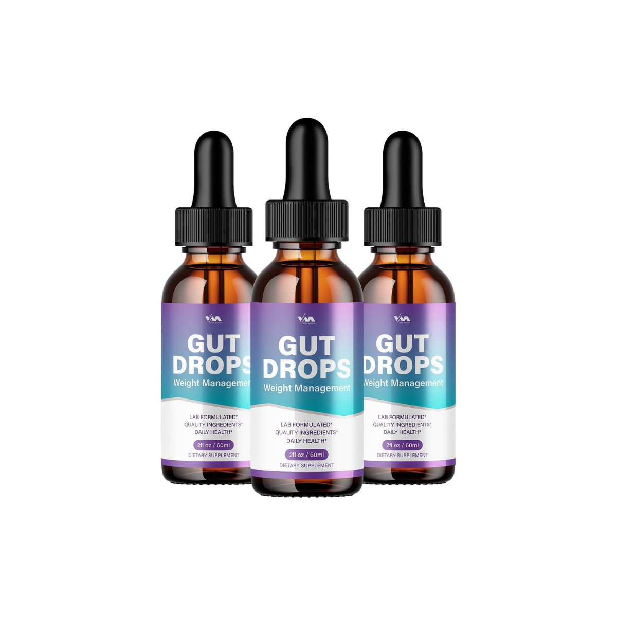 Gut Drops Healthy Vitamin Support Supplement - Advanced Formula, Gutdrops 24 Hour Liquid, Energy and Extra Strength Reviews, 3 Month Supply (3 Pack)