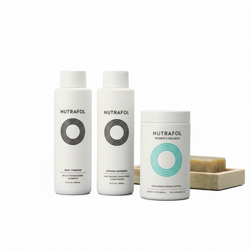 Nutrafol  Women'S Balance Hair Growth Supplements, Ages 45 and Up, Clinically Proven for Visibly Thicker Hair and Scalp Coverage in 3-6 Months, Dermatologist Recommended - 1 Month Supply Refill Pouch