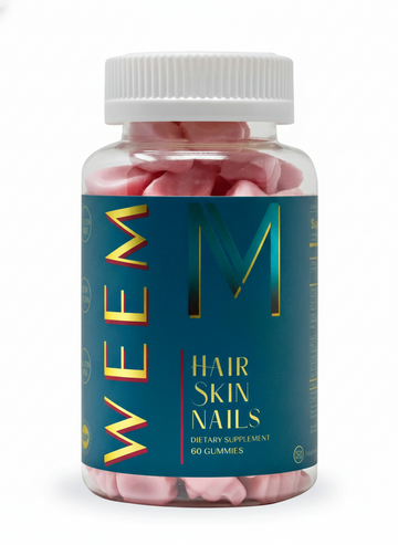 WEEM Hair Skin and Nails Gummies - Supports Healthy Hair - Vegan Biotin Vitamins for Women & Men Supports Faster Hair Growth, Stronger Nails, Healthy Skin, Extra Strength (1)